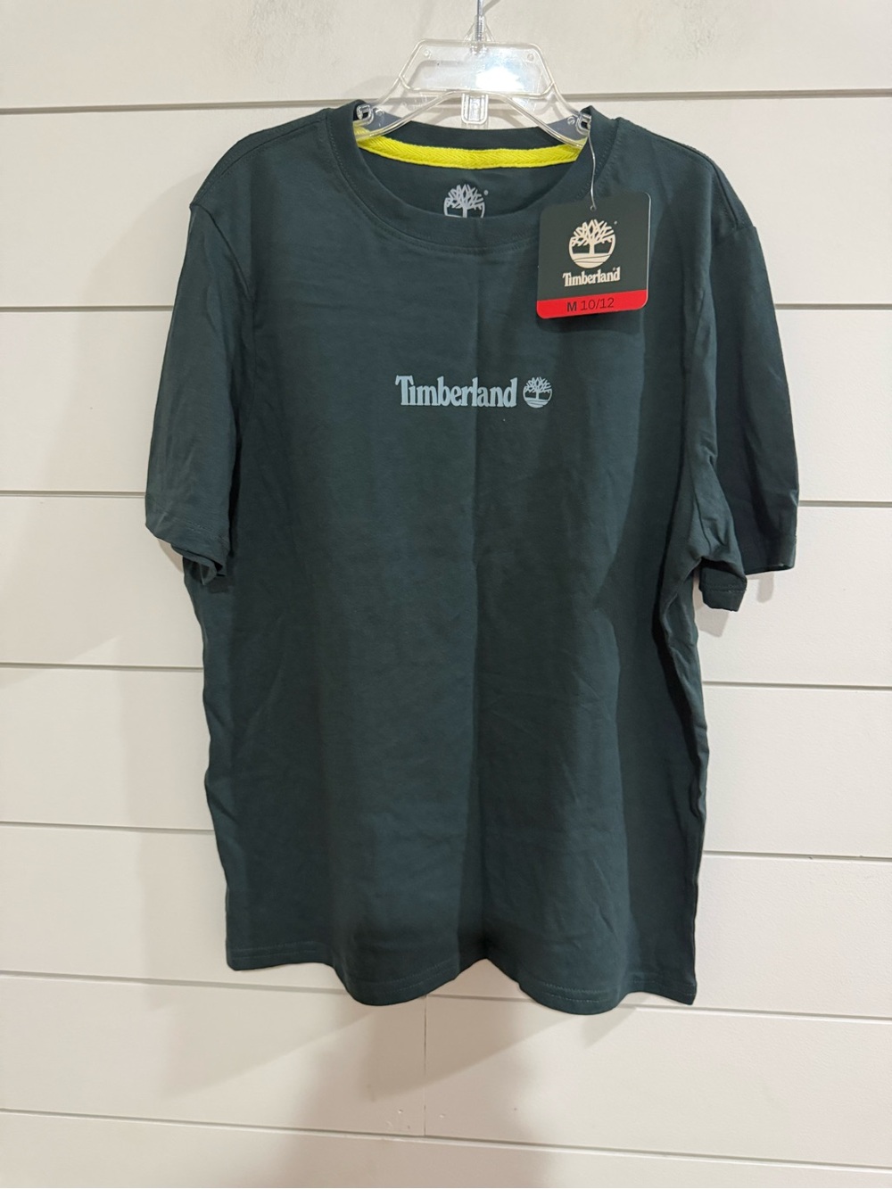Timberland  Forest Green Logo Crew Tee